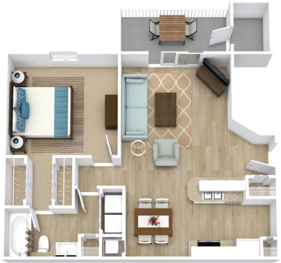 Floor Plans of Malabar Lakes Apartments in Palm Bay, FL
